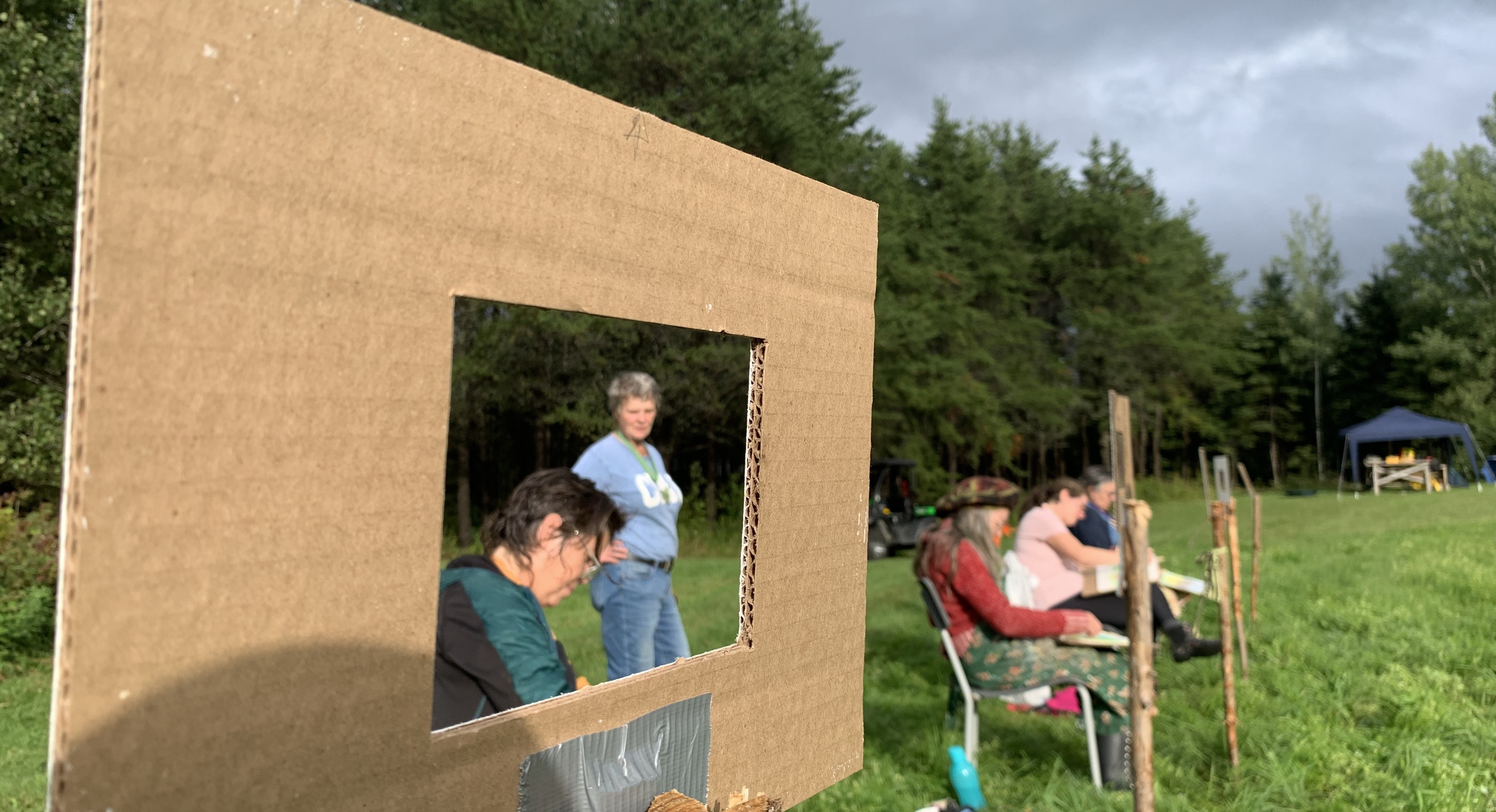 Atelier CHAMP DE VISION , étape observation in situ
